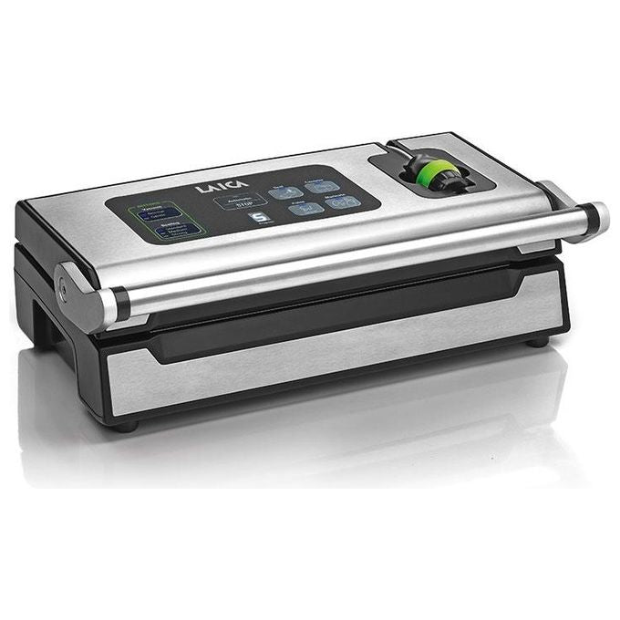 Laica VT3240 XPro Macchina Sottovuoto Doppia Pompa 22 L-min 100 Cicli Automatici 130W colore Nero Argento
