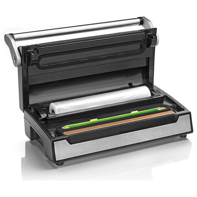 Laica VT3240 XPro Macchina Sottovuoto Doppia Pompa 22 L-min 100 Cicli Automatici 130W colore Nero Argento