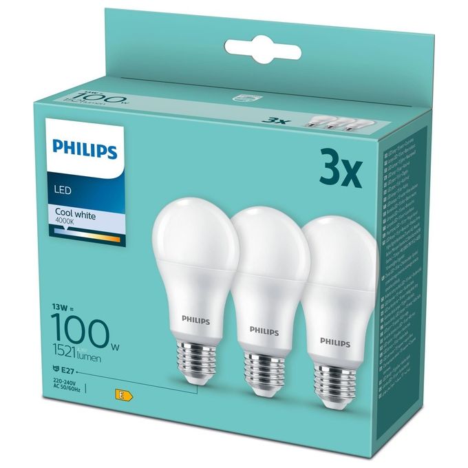 Philips Lampadina Led Special Pack 100W e27 3 Pezzi