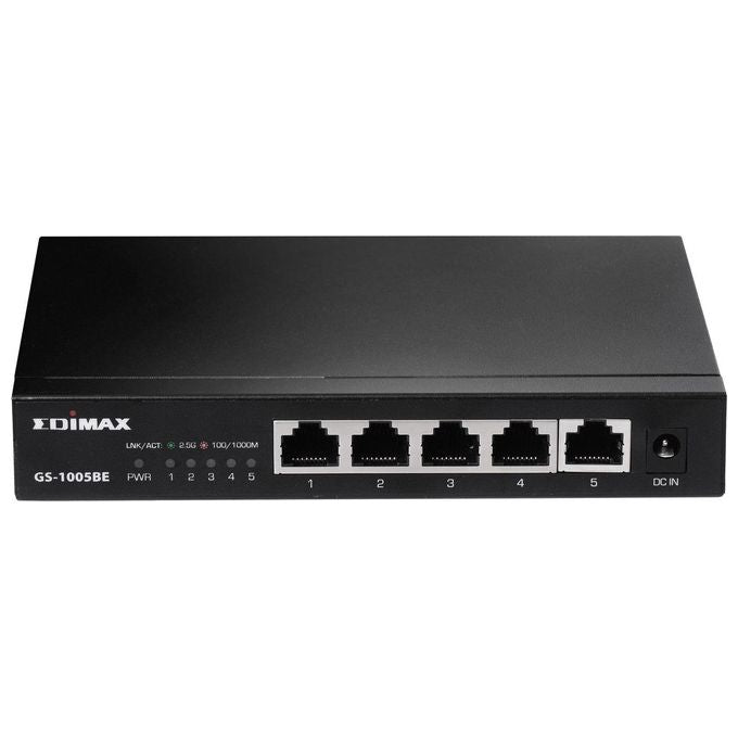 Edimax GS-1005BE Switch di rete non gestito con 5 porte Gigabit Ethernet 2.5 Gbps colore Nero
