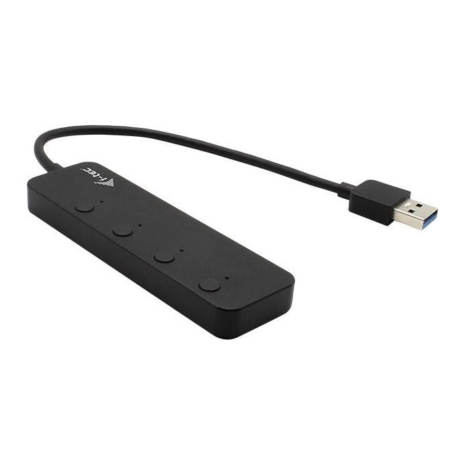I-Tec U3CHARGEHUB4 Usb 3.0 Metal Hub 4 Porte con Switch Individuale On-Off