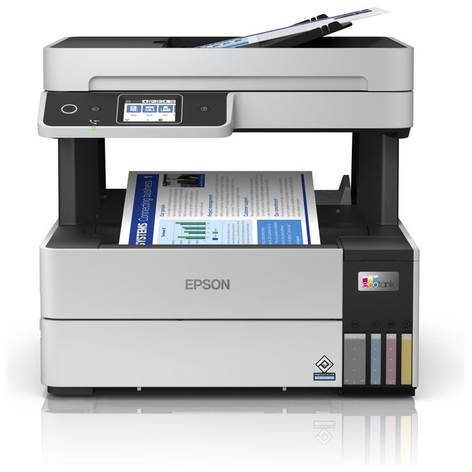 Epson ET-5170 EcoTank Stampante Multifunzione A4 con Serbatoi d'Inchiostro Wi-Fi Ethernet Stampa Fronte Retro Touch Screen 6.1 cm ADF colore Nero