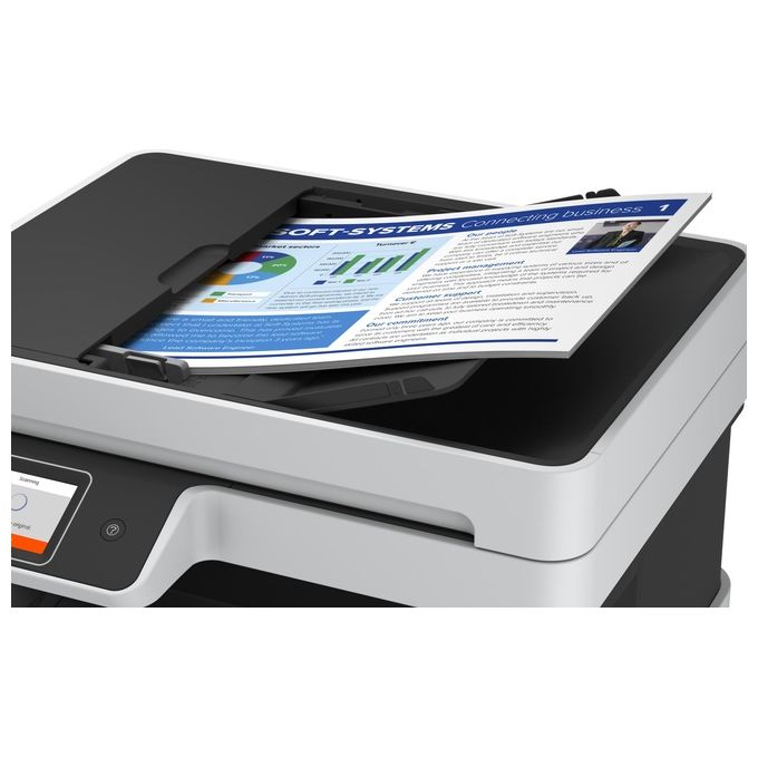 Epson ET-5170 EcoTank Stampante Multifunzione A4 con Serbatoi d'Inchiostro Wi-Fi Ethernet Stampa Fronte Retro Touch Screen 6.1 cm ADF colore Nero