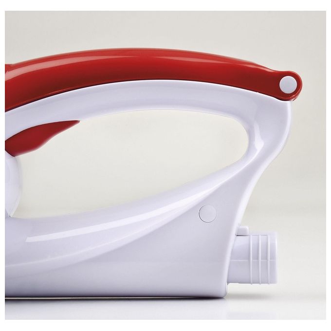 Girmi GT0201 Grattugia Elettrica Ricaricabile 12W 2 Rulli Inox Bianco-Rosso