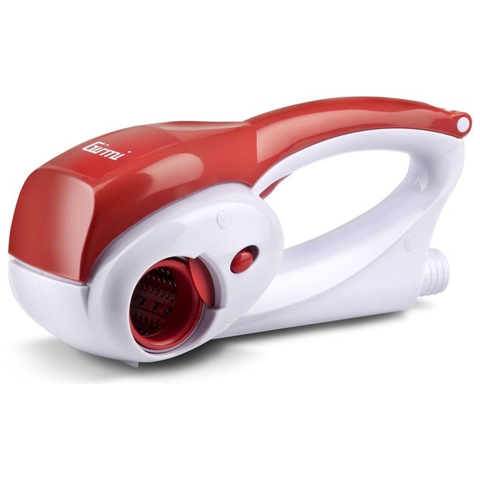 Girmi GT0201 Grattugia Elettrica Ricaricabile 12W 2 Rulli Inox Bianco-Rosso