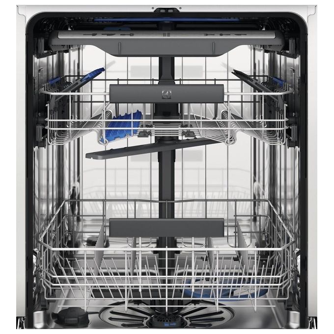 Electrolux EES68605L Serie 600 Lavastoviglie Incasso Integrata Totale 14 coperti Classe A 43 dB AirDry SatelliteClean (82x60x56 cm) colore Nero
