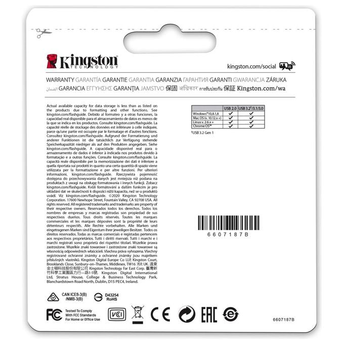 Kingston Technology DataTraveler Micro Chiavetta USB 128Gb USB Tipo A 3.2 Gen 1 Argento