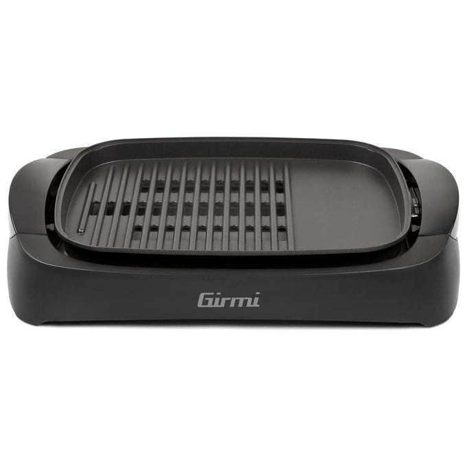 Girmi BQ90 Griglia Barbecue 2200W 40x30cm con Coperchio Vetro e Funzione Smokeless