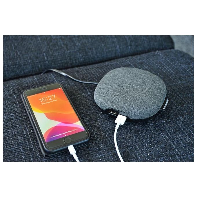 Brennenstuhl Presa USB con Superficie Tessile
