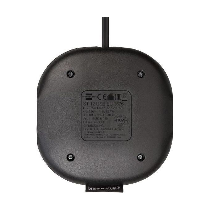 Brennenstuhl Presa USB con Superficie Tessile