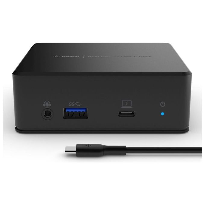 Belkin INC002VFBK USB-C Dual Display Docking Station 2 HDMI 3 USB-A 1 USB-C Ethernet Gigabit 85 W Alimentazione 135 W Nero