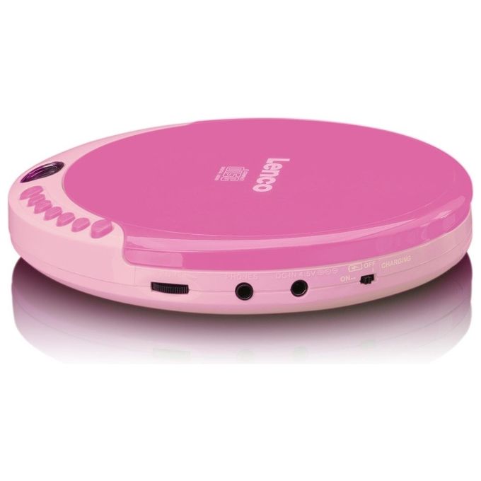 Lenco CD-011 Lettore Cd Portatile Rosa
