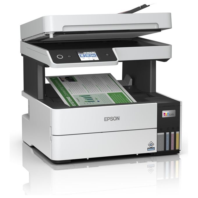 Epson ET-5150 EcoTank Stampante Multifunzione Inkjet A4 3 in 1 Wi-Fi LAN Fronte Retro ADF 35fg 250fg 4800x1200 DPI colore Nero Bianco