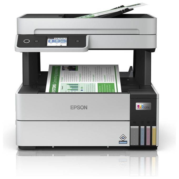 Epson ET-5150 EcoTank Stampante Multifunzione Inkjet A4 3 in 1 Wi-Fi LAN Fronte Retro ADF 35fg 250fg 4800x1200 DPI colore Nero Bianco