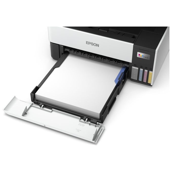 Epson ET-5150 EcoTank Stampante Multifunzione Inkjet A4 3 in 1 Wi-Fi LAN Fronte Retro ADF 35fg 250fg 4800x1200 DPI colore Nero Bianco