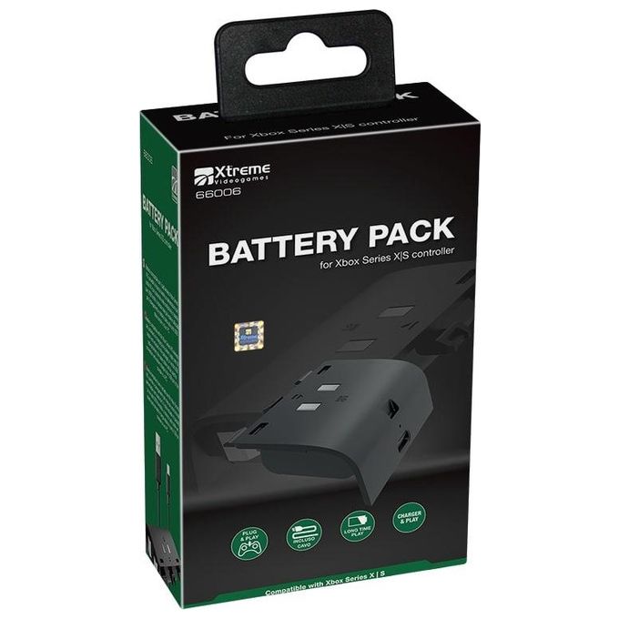 Xtreme Videogames Batteria e Cavo Usb Type C Compatibile Joypad X Box Series