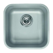 Elleci Space 400 R50 LIC400SACPUN - Lavello da incasso 1 vasca, Acciaio inox satinato, 43,6x43,6 cm, da incasso, Inox satinato