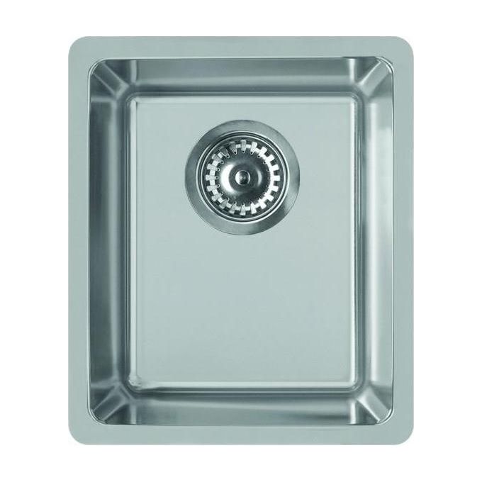 Elleci Space 340 R15 LIC340SACPUN15 - Lavello sottotop 1 vasca, Acciaio inox satinato, 40x50 cm, sottotop, Inox satinato
