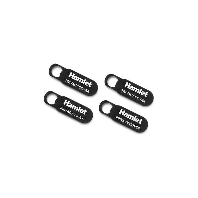 Hamlet Copri Webcam Privacy 4 Pezzi Nero