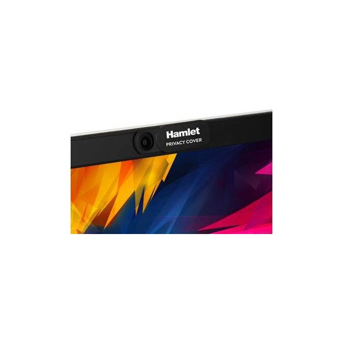 Hamlet Copri Webcam Privacy 4 Pezzi Nero