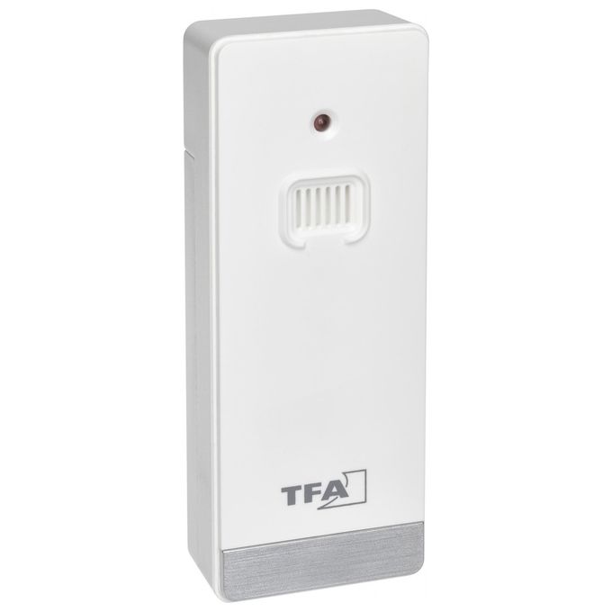 TFA 35.1159.02 Weather Boy Stazione Meteo Radiocontrollata Digitale Sensore Esterno 433 MHz Fasi Lunari Alba Tramonto colore Bianco