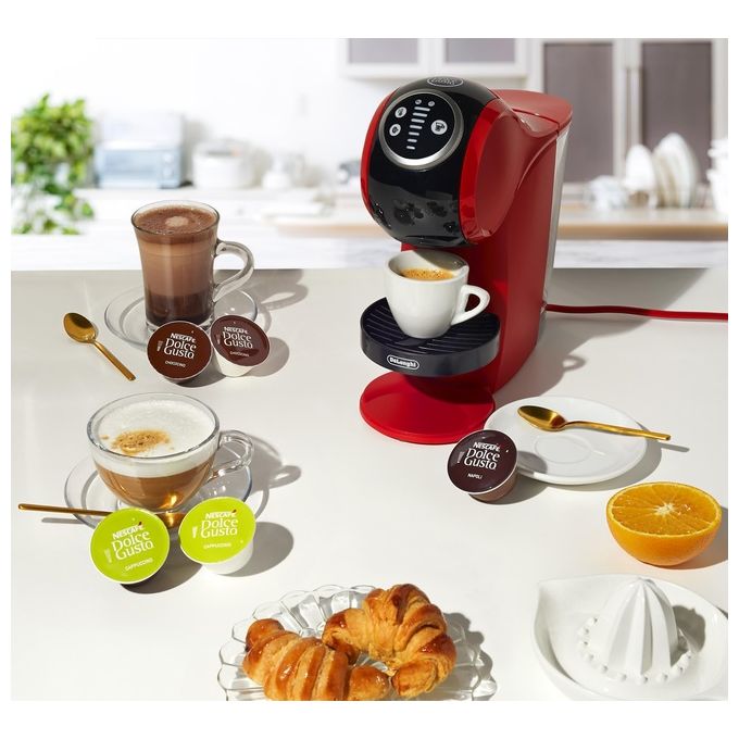 De'Longhi EDG315.R Genio S Plus Macchina da caffe' Dolce Gusto Automatica 0,8 L 15 bar 1460 W colore Rosso