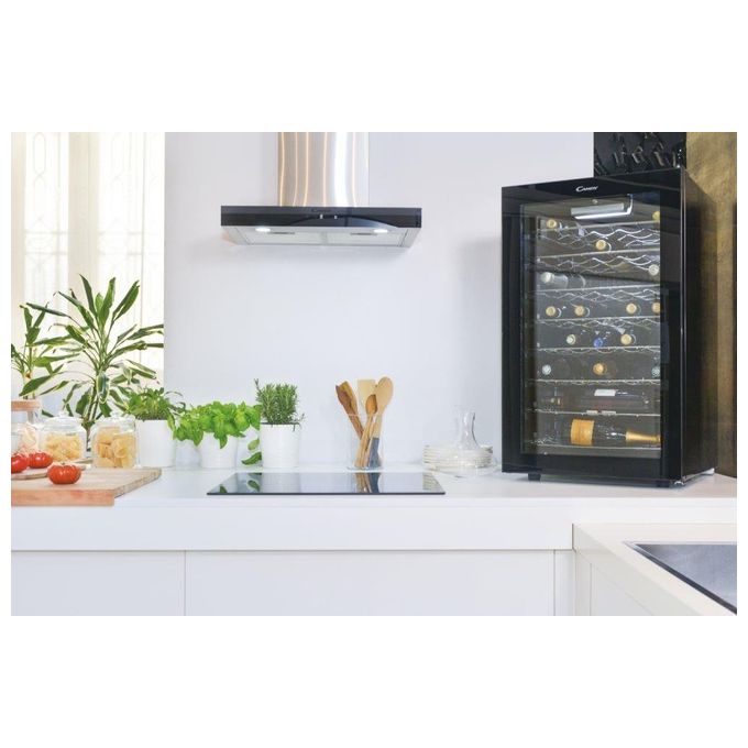 Candy CWC 150 ED-N DiVino Cantinetta Vino con Compressore 41 Bottiglie Classe G 39 dB Libera Installazione (85x49x55 cm) colore Nero