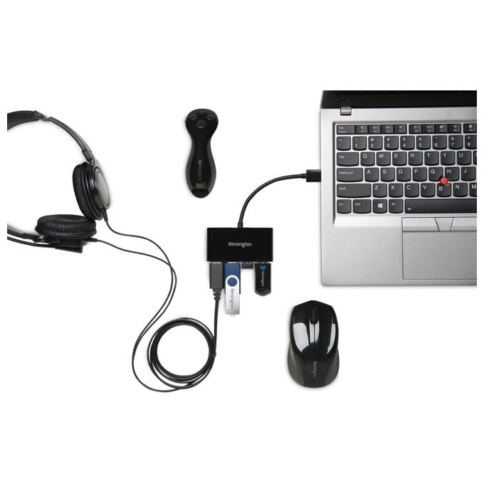 Kensington Pocket Hub Usb 3.0 4 Porte