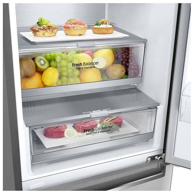 LG GBB92STBAP Frigorifero Combinato 384 L 203 cm Classe A 36 dB No Frost Inverter colore Acciaio Inossidabile