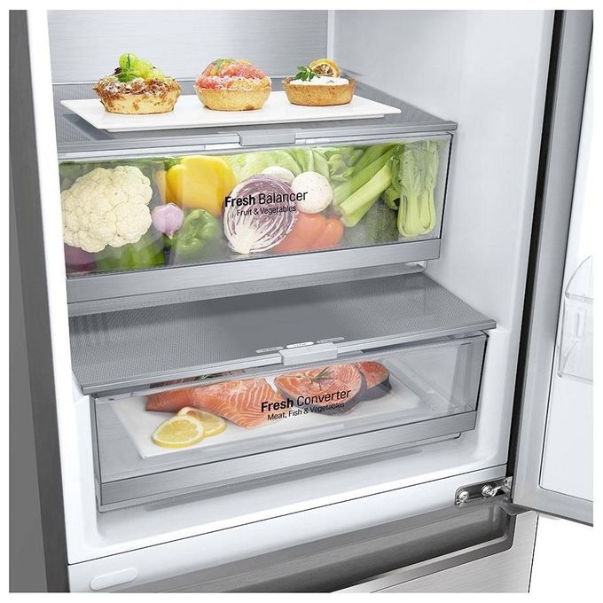 LG GBB92STBAP Frigorifero Combinato 384 L 203 cm Classe A 36 dB No Frost Inverter colore Acciaio Inossidabile