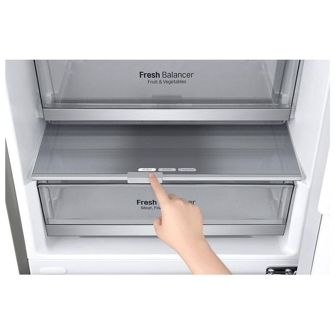 LG GBB92STBAP Frigorifero Combinato 384 L 203 cm Classe A 36 dB No Frost Inverter colore Acciaio Inossidabile