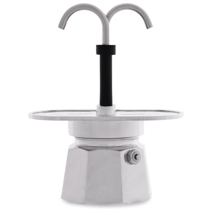 Bialetti Mini Express Moka 0,09 Litri 2 Tazze Acciaio Inossidabile