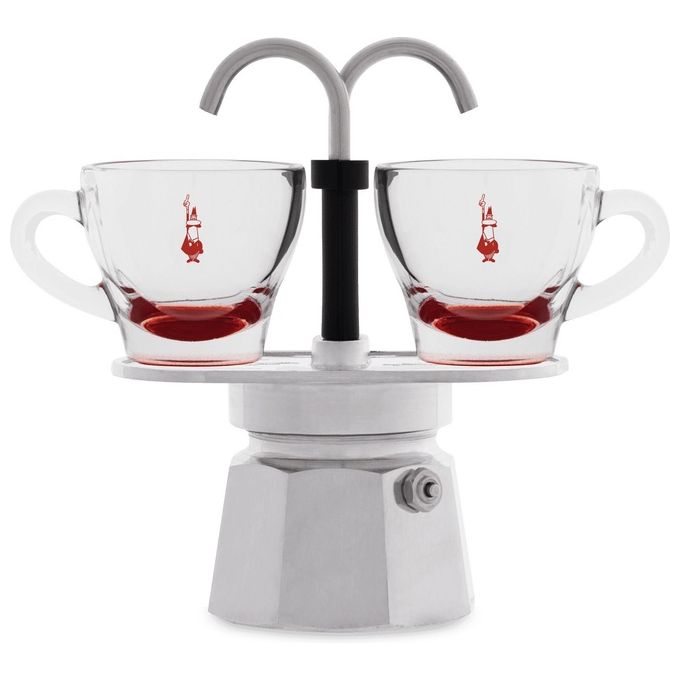 Bialetti Mini Express Moka 0,09 Litri 2 Tazze Acciaio Inossidabile