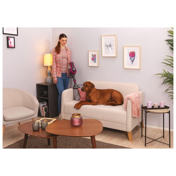 Hoover HF110P HF1 Aspirapolvere Senza Filo Senza Sacco 0.9 L 170 W autonomia 30 min colore Magenta