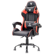Itek ITCGPF10BR RHOMBUS PF10 Sedia per gaming universale Seduta imbottita Schienale reclinabile 90 135° Braccioli imbottiti Cuscino lombare Peso massimo 140 Kg Rotazione 360° Ruote in nylon 5 pezzi colore Nero Rosso