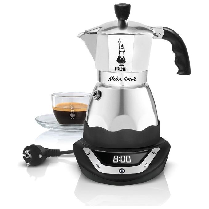 Bialetti Moka Elettrica Funzione Mantieni Caldo Timer 3 Tazze