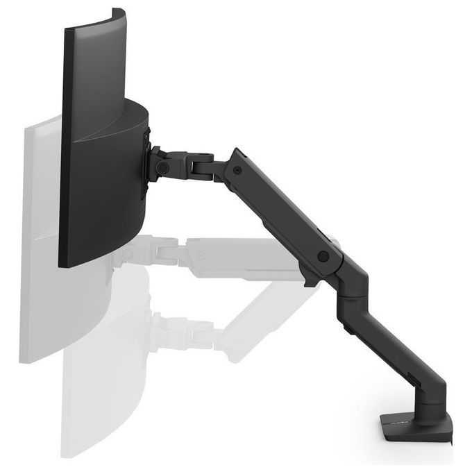 Ergotron 45-475-224 HX Braccio Monitor da Scrivania Singolo Ultrawide fino a 49'' 9,1-19,1 Kg VESA 200x200mm colore Nero