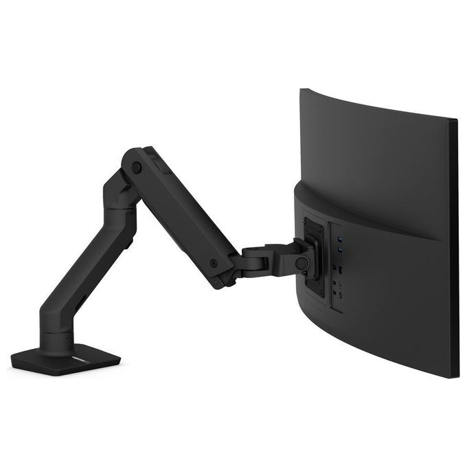 Ergotron 45-475-224 HX Braccio Monitor da Scrivania Singolo Ultrawide fino a 49'' 9,1-19,1 Kg VESA 200x200mm colore Nero