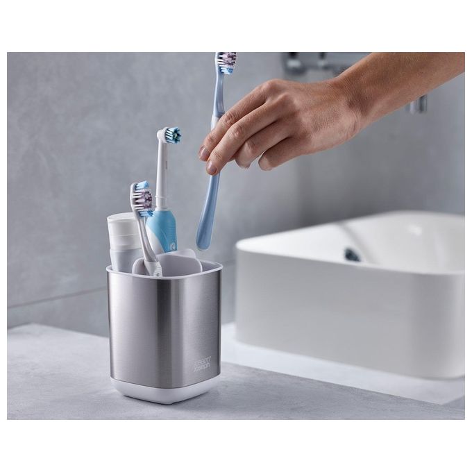 Joseph Joseph EasyStore Porta Spazzolino da Denti Bianco