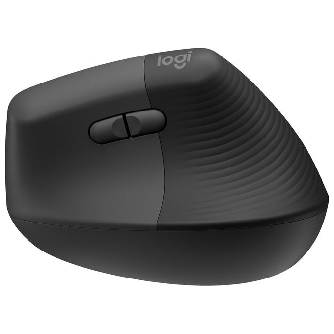 Logitech 910-006473 Lift Mouse Ergonomico Verticale Wireless Bluetooth Logi Bolt USB 4 Tasti Clic Silenziosi 4000 DPI colore Grafite