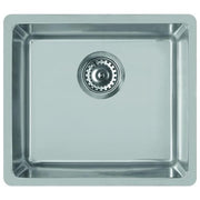 Elleci Space 500 R15 LIC500SACPUN15 - Lavello sottopiano 1 vasca, Acciaio inox satinato, 54x44 cm, sottopiano, Inox satinato