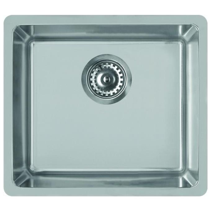 Elleci Space 500 R15 LIC500SACPUN15 - Lavello sottopiano 1 vasca, Acciaio inox satinato, 54x44 cm, sottopiano, Inox satinato