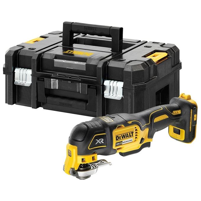 DEWALT DCS356NT-XJ Utensile multifunzione 18V Motore brushless Velocita' variabile 0-20000 orb-min Luce LED Compatibilita' AirLock colore Giallo