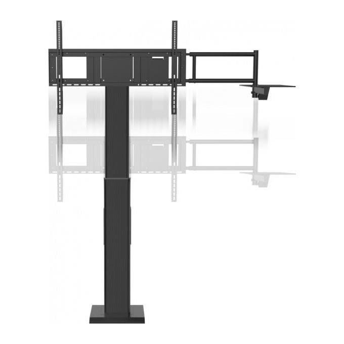 ViewSonic VB-STND-004 Carrello Motorizzato per Display 55'' a 86'' Portata 100 Kg Regolazione Altezza Elettrica colore Nero