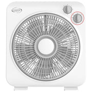 Argoclima BOXY Ventilatore Box 5 pale 25 cm 3 velocita' Timer 50 W colore Bianco