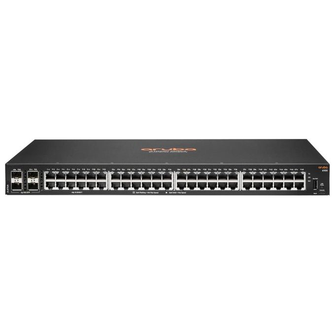 HPE JL676A Aruba Networking CX 6100 Switch Gestito L3 48 Porte Gigabit Ethernet 4 SFP+ 1G-10G Montaggio Rack 1U colore Nero