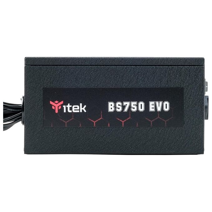 Itek ITPSEBS750 BS750 Alimentatore PC ATX 750W Semi-modulare 80 PLUS Bronze PFC Attivo Ventola 12 cm colore Nero