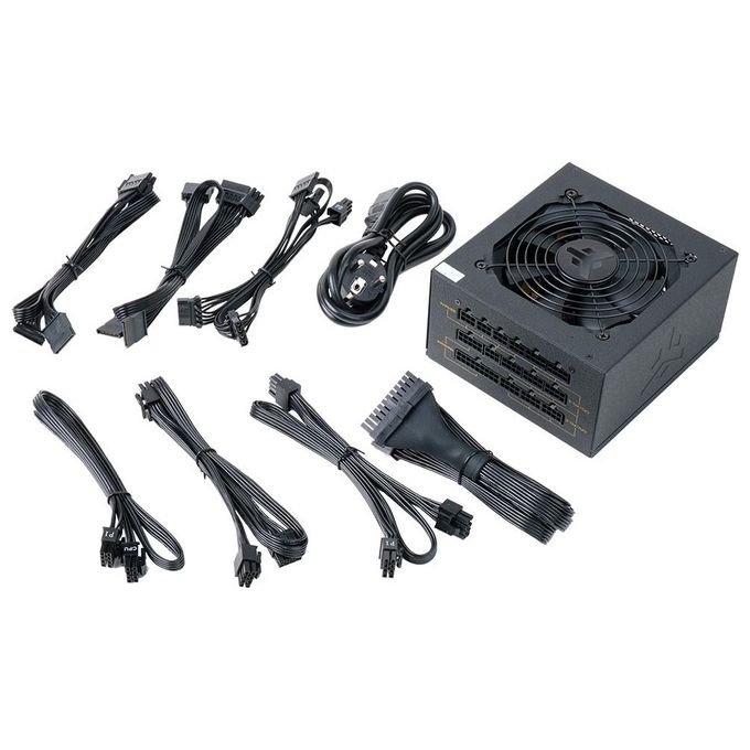 Itek ITPSEGF750 GF750 EVO Alimentatore PC ATX 750W 80 PLUS Gold Modulare 24-pin 9 SATA ventola FDB 12 cm colore Nero