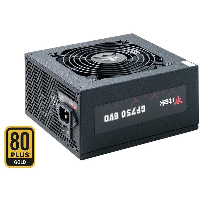 Itek ITPSEGF750 GF750 EVO Alimentatore PC ATX 750W 80 PLUS Gold Modulare 24-pin 9 SATA ventola FDB 12 cm colore Nero