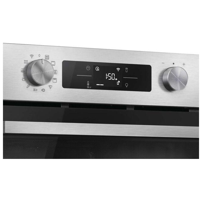 Candy CA6 N3B1HTX Bake 800 Forno da incasso Elettrico Ventilato 78 L Classe A++ 12 Funzioni AirFry Wi-Fi (59,5x59,5x56,8 cm) colore Inox
